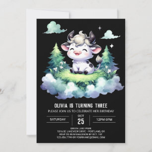 Convite Rapariga Crianças Vêm Aniversário