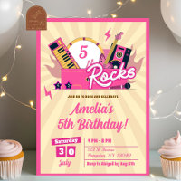Rapariga de Aniversário de Rochas Rosa