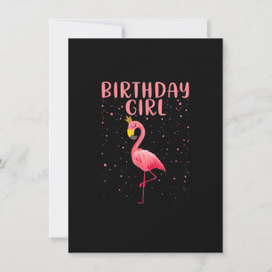 Convite Rapariga de aniversário - Engraçado Flamingo Lover