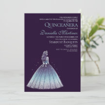 Rapariga de Quinceañera Roxa