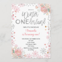 Rapariga Silver Winter ONE derland Snow Birthday C