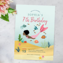 Raparigas 7 de Sereia Afro-Mereia Engraçada