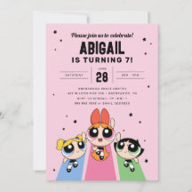 Raparigas Powerpuff Aniversário - Rosa