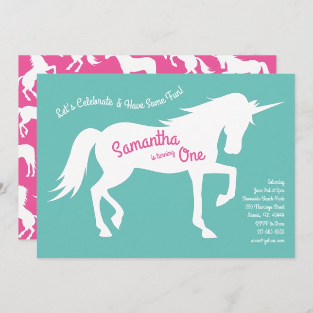 Convite Raparigas Rosa do Partido primeiro aniversario da  (Frente/Verso)