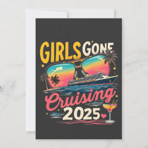 Convite Raparigas Se Foram Para A Viagem De Meninas De Via