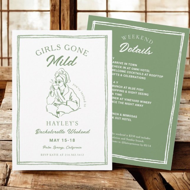 Convite Raparigas Spa Ficaram Ligeiras Festas de solteira  (Criador carregado)