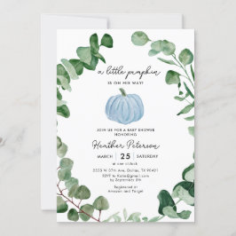 Convite Rapaz Pequeno Pumpkin Está A Caminho Do Chá de fra