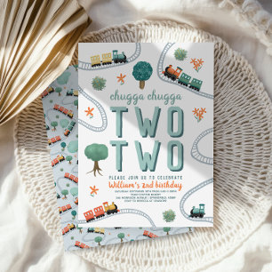 Convite Rapazes, dois segundo aniversário Viagem de dois c