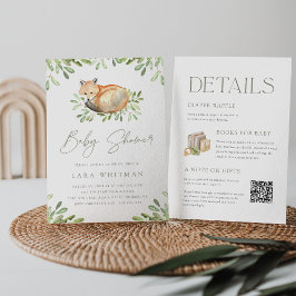 Convite Raposa-de-Mata-branca, tudo num Chá de fraldas