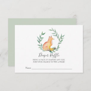 Convite Raposa Neutra do Gênero, Fralda de Chá de fraldas 