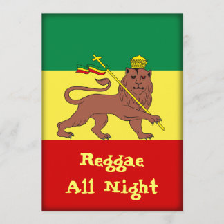 Convite Rasta Reggae Leão de Judah