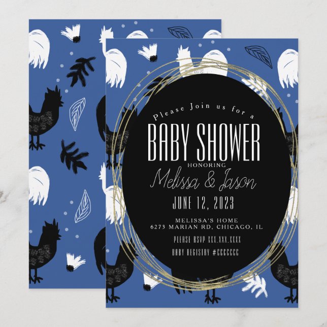 Convite Rastreadores Russos - Padrão Desenhado na Fazenda (Frente/Verso)