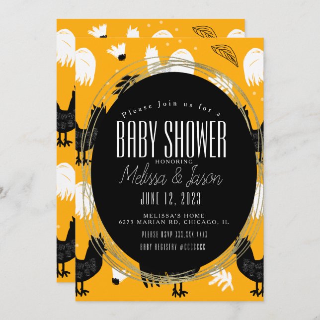 Convite Rastreadores Russos - Padrão Desenhado na Fazenda (Frente/Verso)