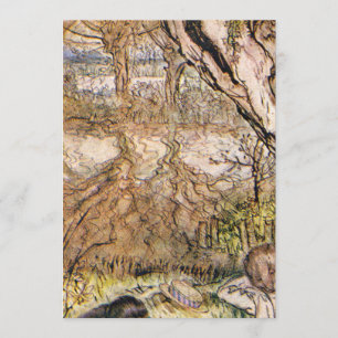 Convite Rat E Mole Têm Um Picnic - Arthur Rackham