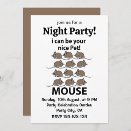 Convite Rato De Mouse Posso Ser Seu Rato De Pet