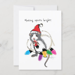 Convite Rato de Natal brilhante Fazer
