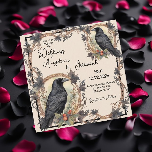 Convite Raven Wedding (Criador carregado)