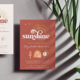 Convite Ray of Sunshine | Chá de fraldas Boho