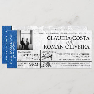 Convite Real Blue Paris para Embarque