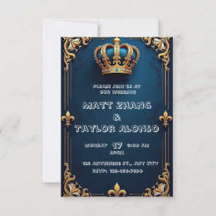Convite Real De Casamento Elegante