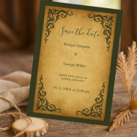 Real Medieval Vintage Scroll segura a data