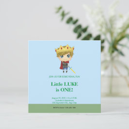 Convite Real Príncipe Birthday