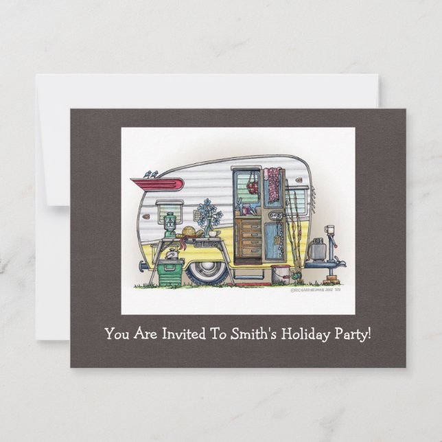 Convite Reboque de campista rv de Shasta (Frente)