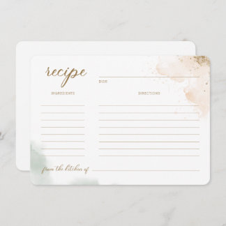 Convite Receita De Chá de panela Eucalyptus Dourado De Ver