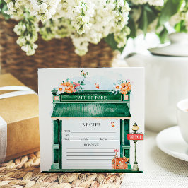 Convite Receita do Cafe Boulangerie Watercolor