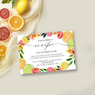 Convite Receita Pedida para Chá de Noiva de Main Squeeze C