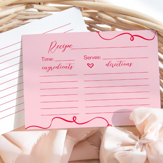 Convite Receita retroativa rosa e vermelha para a placa de (Criador carregado)