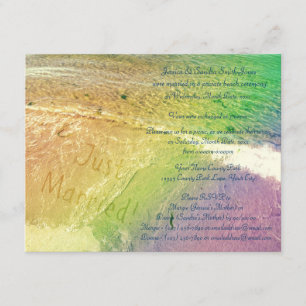 Convite Recem casados Beach