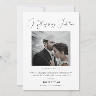 Convite Recepção Chic Moderna Apenas Casamento