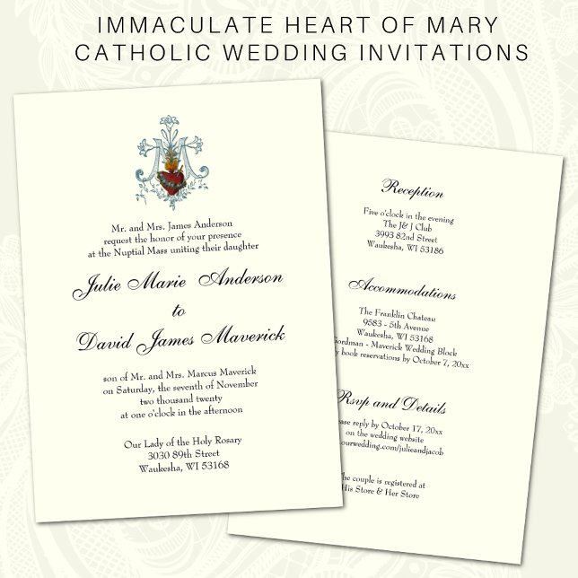 Convite Recepção da Cruz de Marian com Casamento de Marfim (Criador carregado)