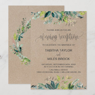 Convite Recepção da noite do revestimento protetor do