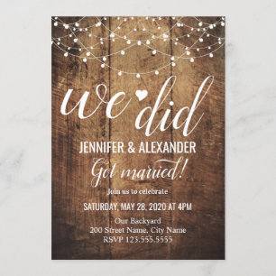 Convite Recepção de casamento