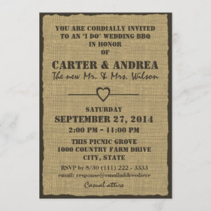 Convite Recepção de Casamento ao Ar Livre