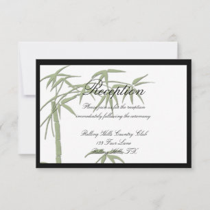 Convite Recepção de casamento Bamboo Beauty