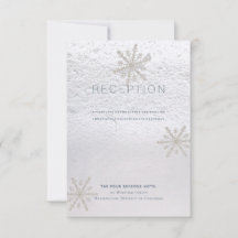 Recepção de Casamento Branco Inverno Floco de Neve