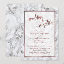 Recepção de Casamento Caligrafia em Dourado Rosa M