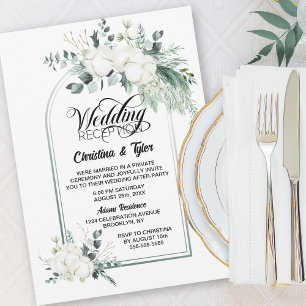 Convite Recepção de Casamento com Arco Botânico de Eucalip
