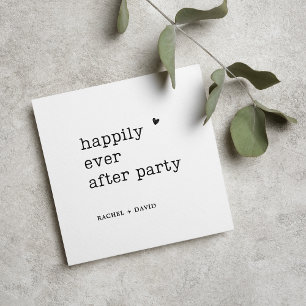 Convite Recepção de Casamento com Fuga na Máquina de Escre