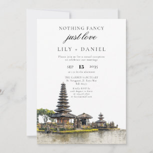 Convite Recepção de Casamento com Fuga Romântica em Bali