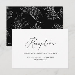 Convite Recepção de Casamento com Letra Manual Chic