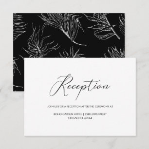 Convite Recepção de Casamento com Letra Manual Chic
