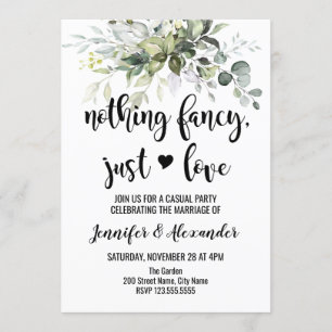 Convite Recepção de casamento com verde