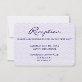 Convite Recepção de casamento Corações Roxos