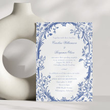 Recepção de casamento de Casa Aberta Azul Elegante