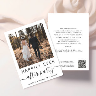Convite Recepção de casamento de Código QR All-In-One Phot
