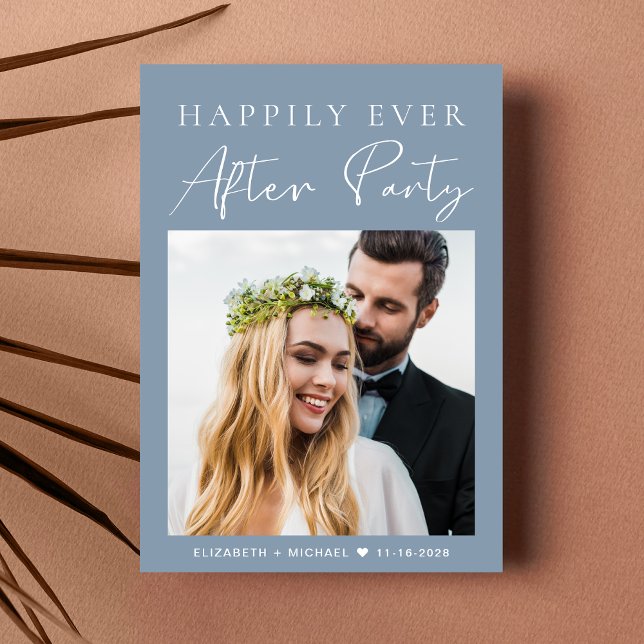 Convite Recepção de casamento de Código QR de Foto Moderna (Your love story deserves a grand celebration!)